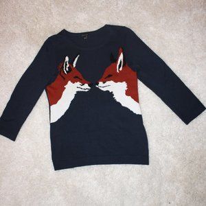 Ann Taylor 3/4 Sleeve Fox Sweater